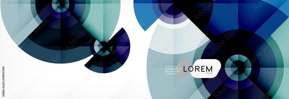 Round circles and triangles abstract background Round circles and triangles abstract background