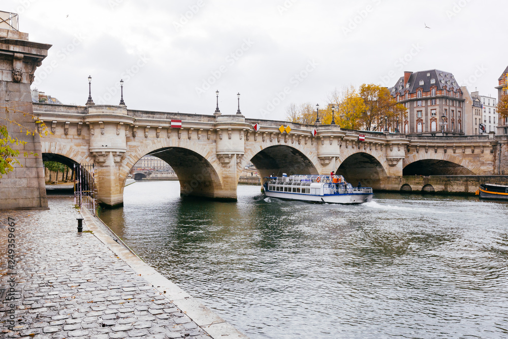 Fototapeta premium Paris (France) - Pont Neuf on the river Seine