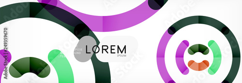 Circular lines design background