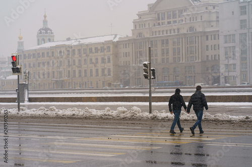 Canvas Print The beauty of Moscow snowy winter