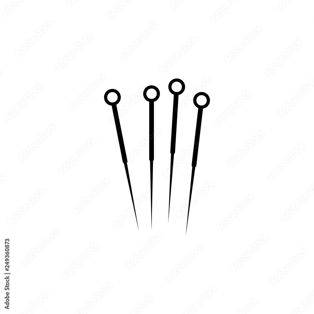 acupuncture needles outline icon. Signs and symbols can be used for web, logo, mobile app, UI, UX acupuncture needles outline icon. Signs and symbols can be used for web, logo, mobile app, UI, UX