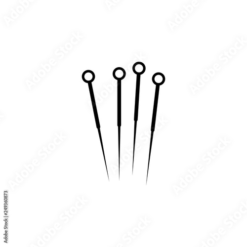 acupuncture needles outline icon. Signs and symbols can be used for web, logo, mobile app, UI, UX