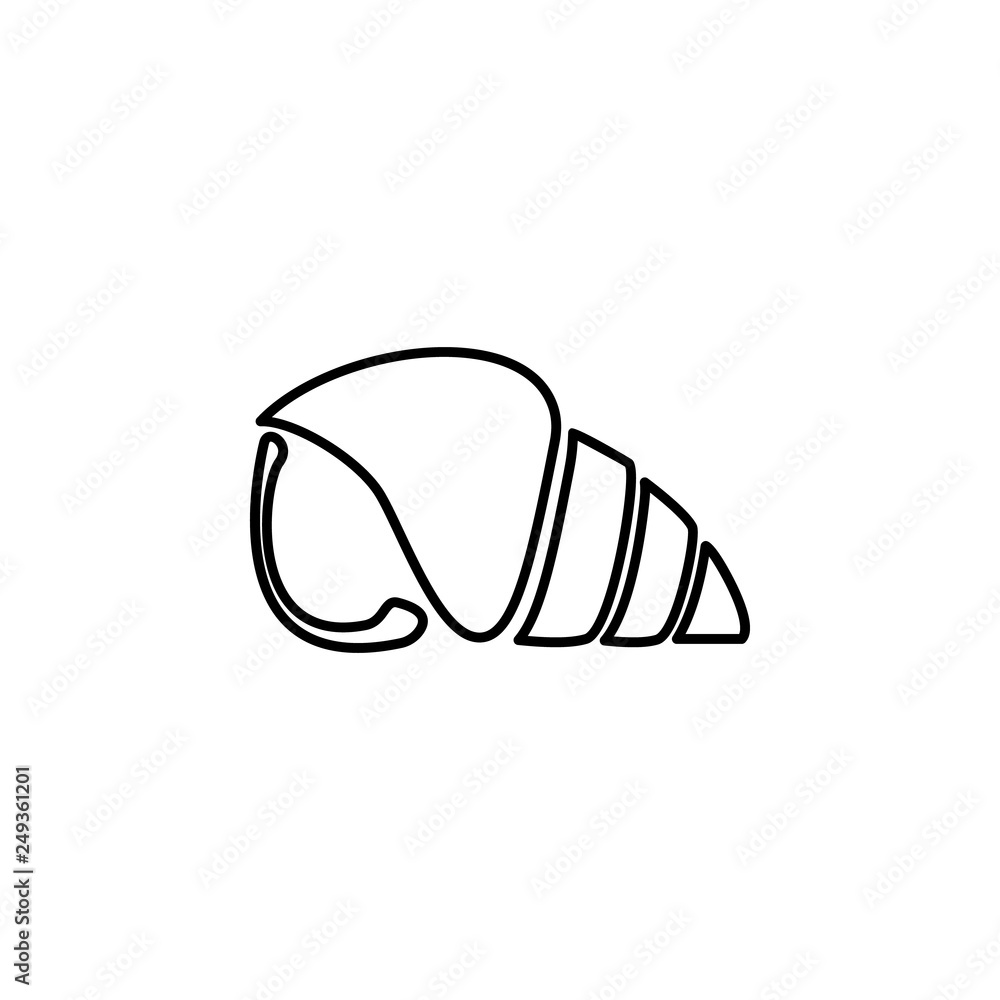 nautilus shell of sea outline icon. Signs and symbols can be used for web, logo, mobile app, UI, UX nautilus shell of sea outline icon. Signs and symbols can be used for web, logo, mobile app, UI, UX