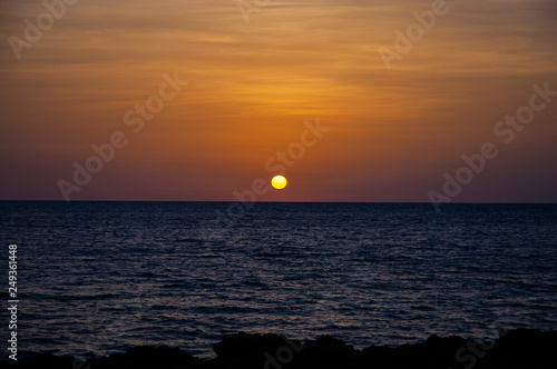 Sea view  sunrise  Agia Pelagia  Crete  Greece