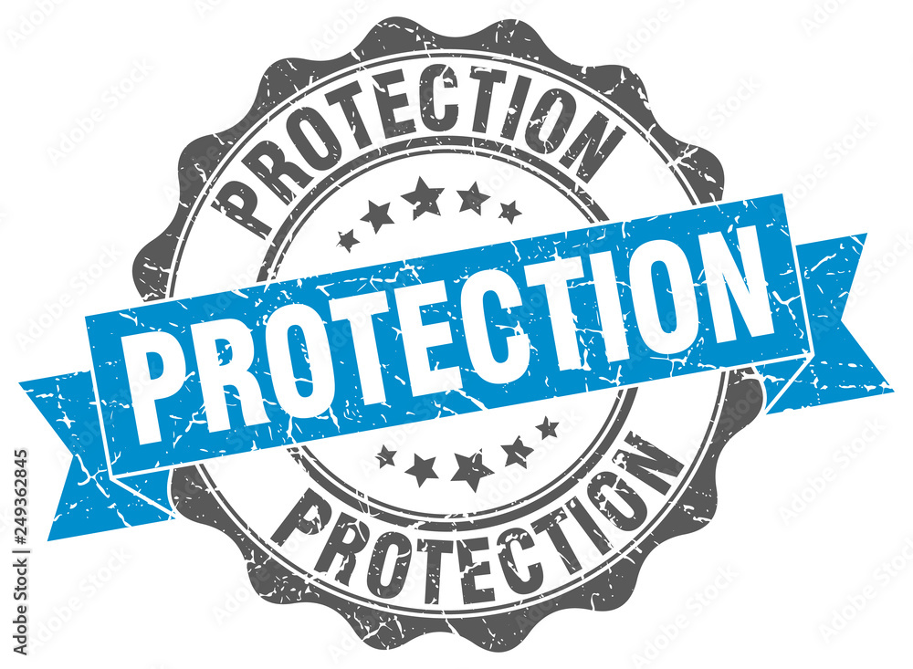 Obraz premium protection stamp. sign. seal