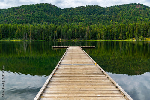Wooden dock at the lake