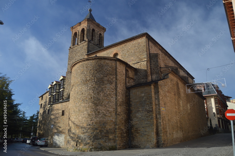 Monastery Of The Benedictines In Jaca. Travel, Landscapes, Nature, Architecture. December 27, 2014. Jaca, Huesca, Aragon. Monastery Of The Benedictines In Jaca. Travel, Landscapes, Nature, Architecture. December 27, 2014. Jaca, Huesca, Aragon.