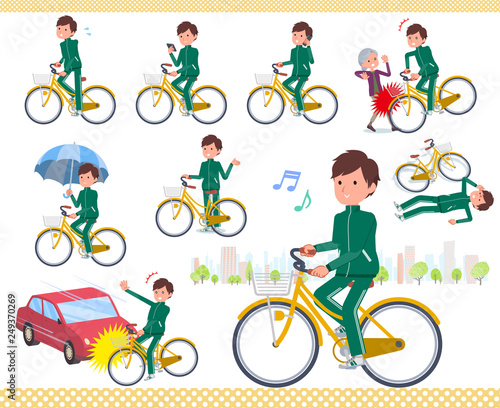 flat type school boy green jersey_city cycle