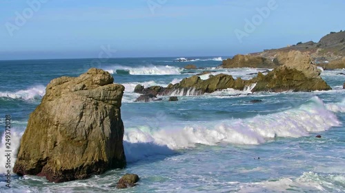 Big Sur Waves Crashing slow motion
