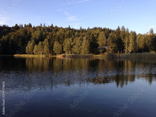 Fototapeta Naklejka Na Ścianę i Meble -  reflection of autumn trees in the lake