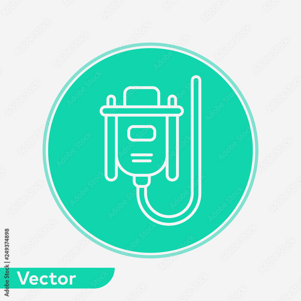VGA cable vector icon sign symbol VGA cable vector icon sign symbol