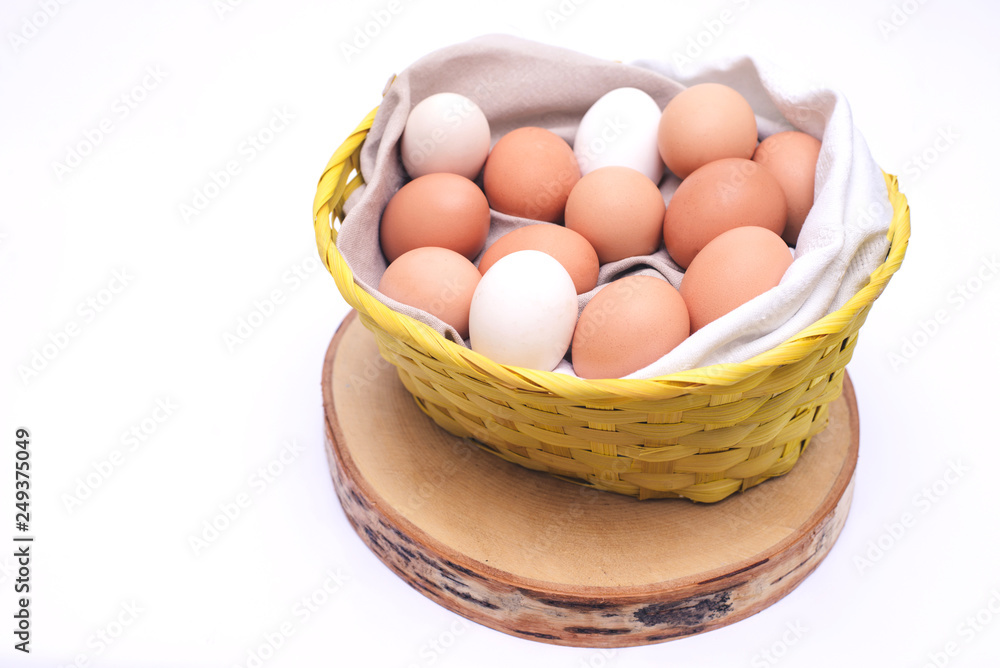 egg in clear plastic tray on white background egg in clear plastic tray on white background