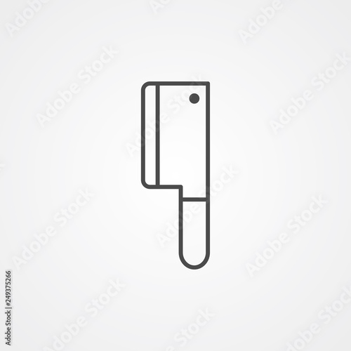 Cleaver vector icon sign symbol