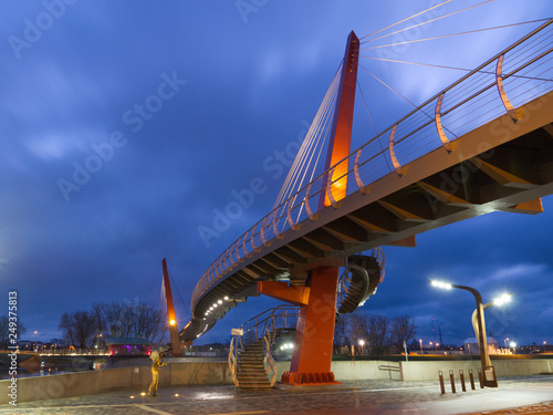 Quadro em tela footbridge  Jelgava, Latvia