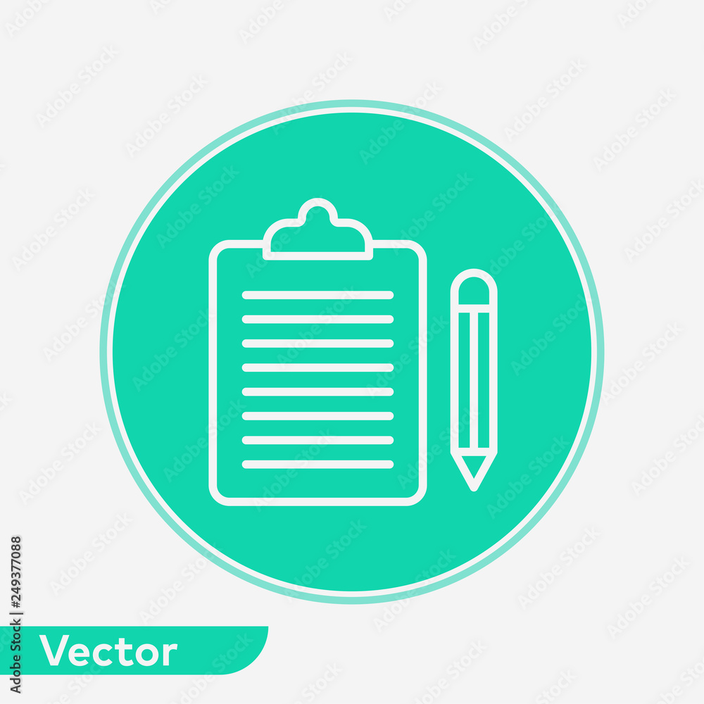 Clipboard vector icon sign symbol Clipboard vector icon sign symbol