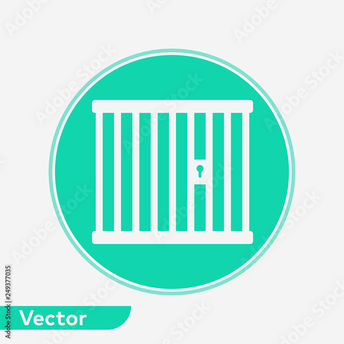 Jail vector icon sign symbol