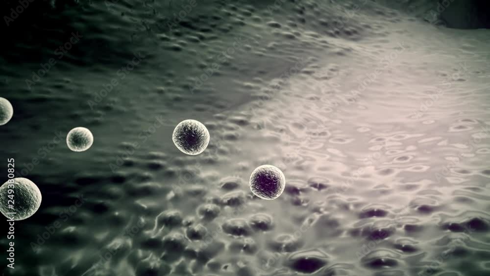 cells and antibodies, antibodies kills the cells, 3d rendered