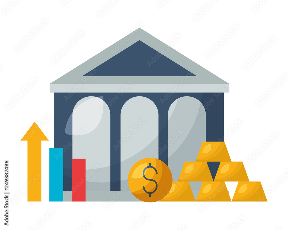 bank money gold bars chart stock market bank money gold bars chart stock market