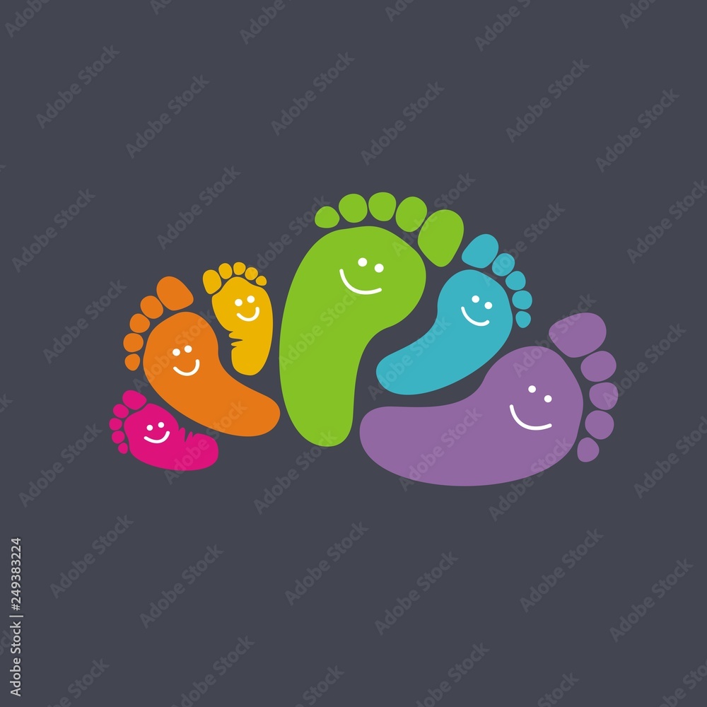 Funny foot prints