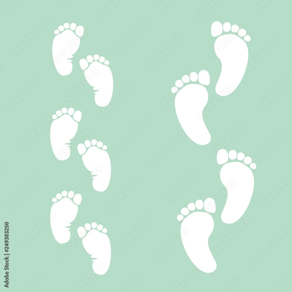Funny foot prints Funny foot prints