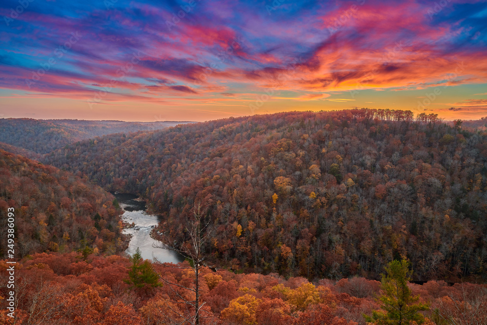East Rim Overlook - Big South Fork National River and Recreation Area, TN