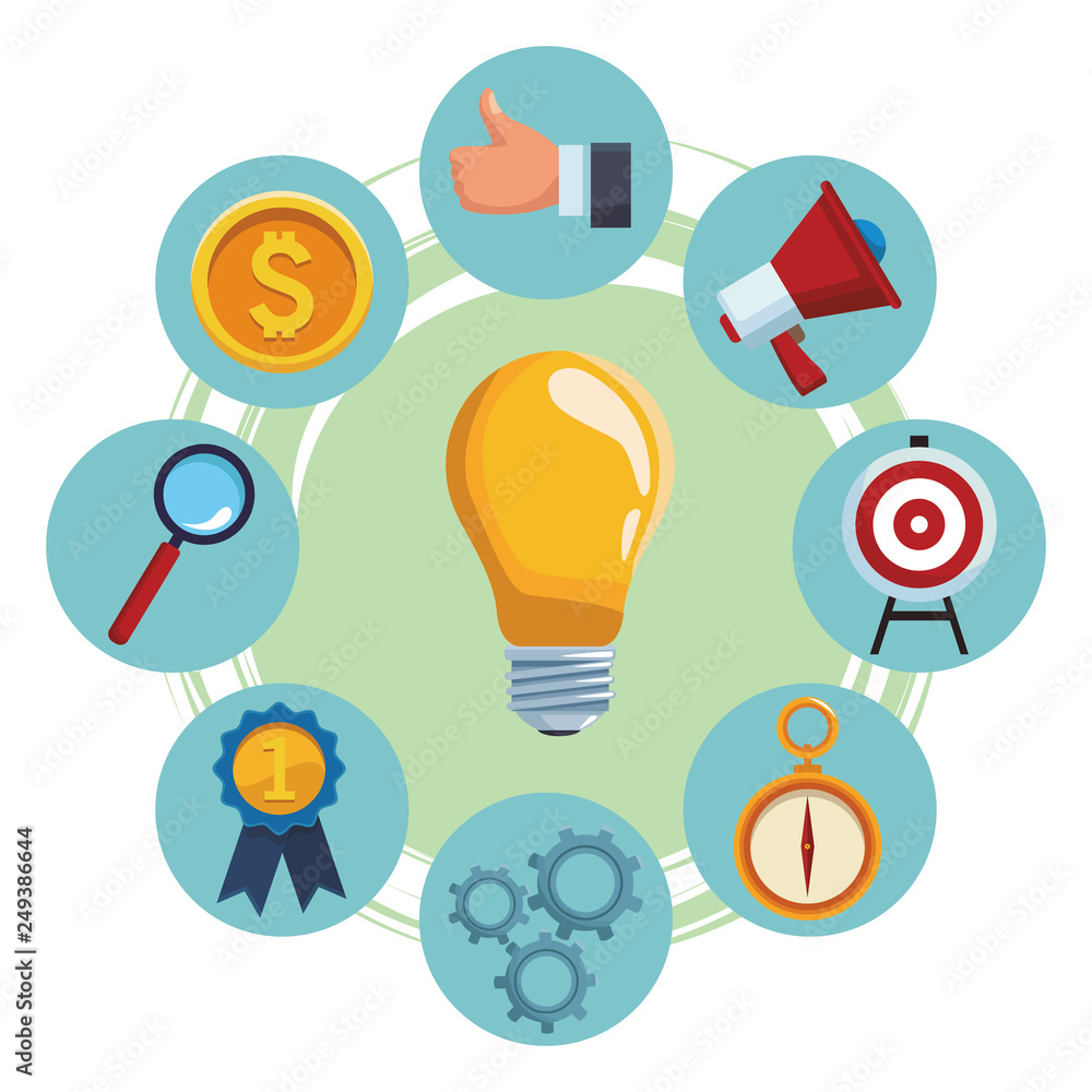 business network lightbulb business network lightbulb