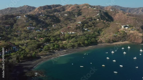 Stunning views of Playa Ocotal in Guanacaste, Costa Rica. Cinematic 4K drone footage. photo