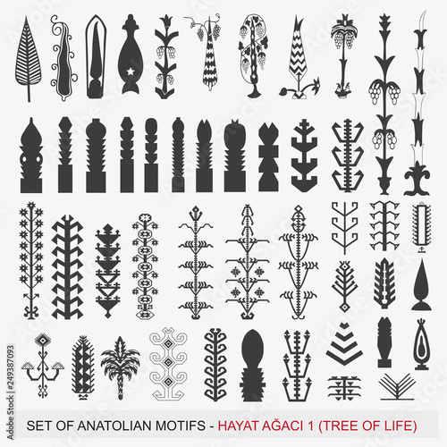 Anadolu Halı - Kilim Motifleri / Hayat ağacı Motifi 1