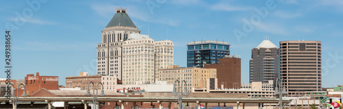 Panorama of downtown Greensboro, NC photo