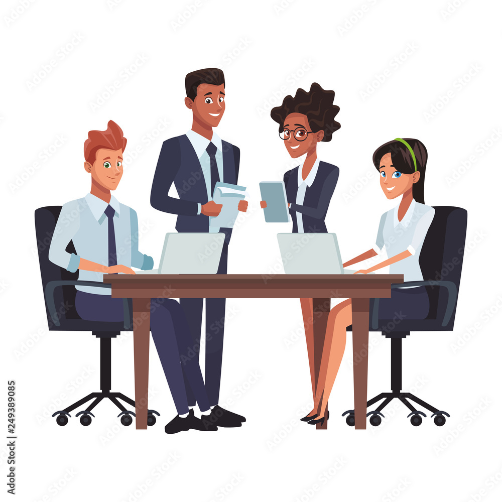 business teamwork meeting table