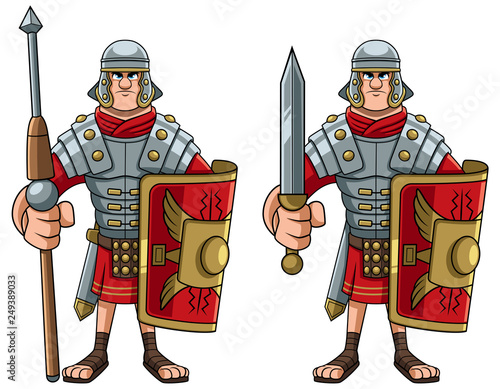 Roman Soldier on White