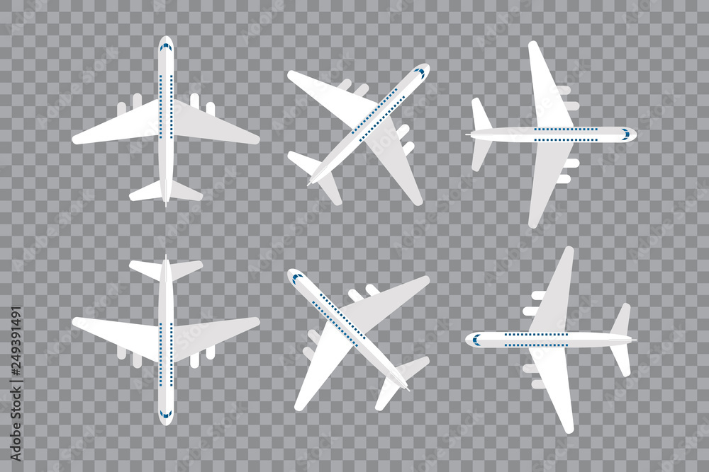 Vector Airplane Top View Vector Airplane Top View