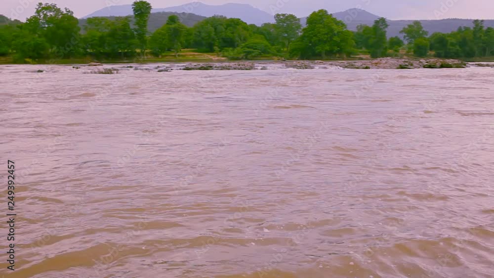 nature of beautiful water river in wild jungle forest environment in India. Travel and adventure landscape of amazing Asia nature of beautiful water river in wild jungle forest environment in India. Travel and adventure landscape of amazing Asia