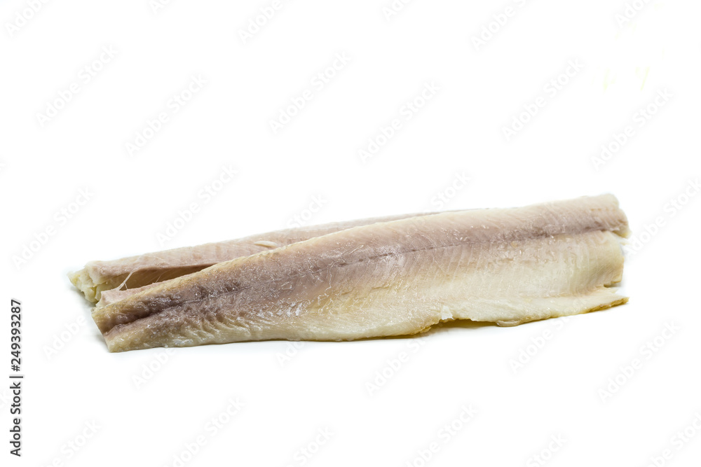 trout fillet isolated on white background trout fillet isolated on white background