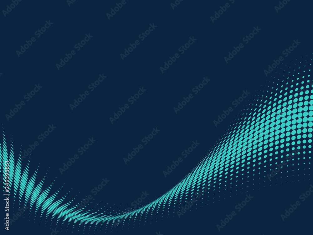 Abstract Curve particle blue background Abstract Curve particle blue background