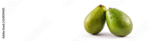 avocado isolated on white background