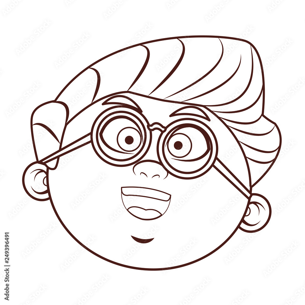 grandfather glasses head grandfather glasses head