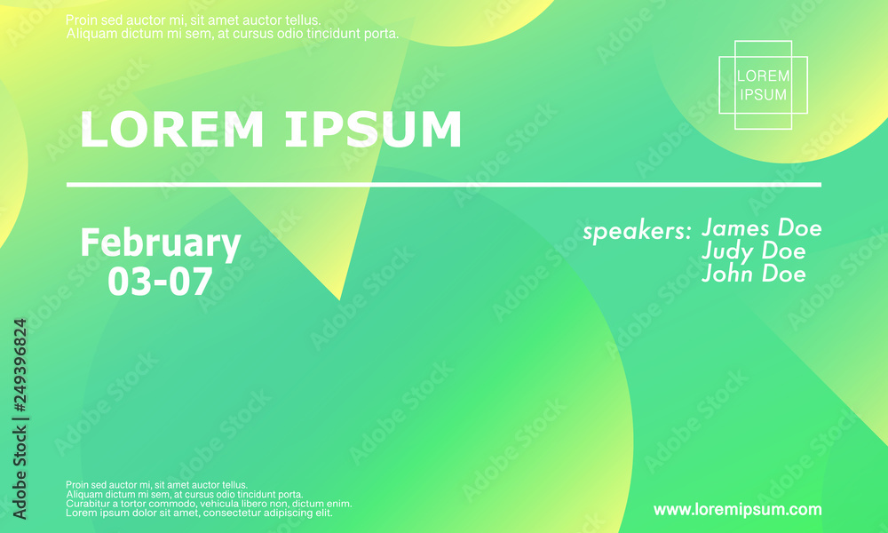 Obraz premium Conference invitation design template