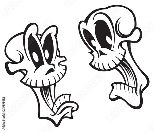 Screaming skulls