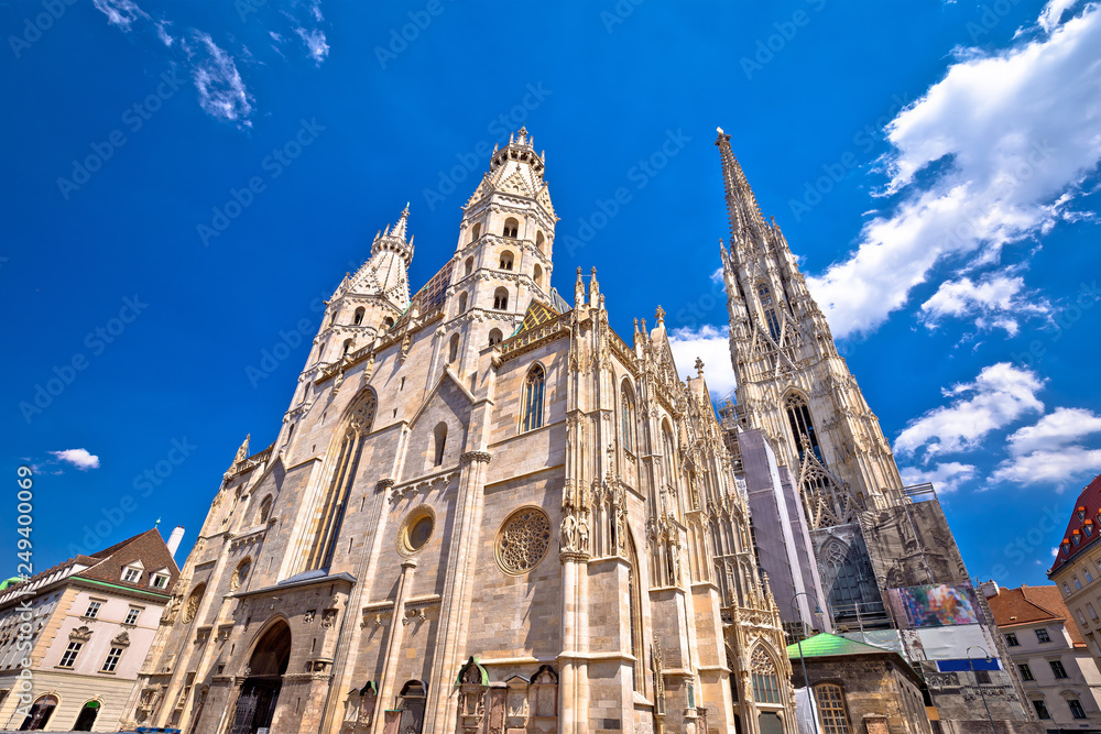 Saint Stephens Cathedral in Vienna view