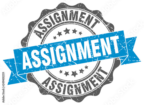 assignment stamp. sign. seal