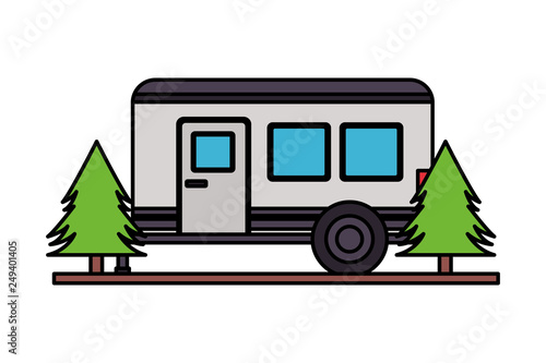 camper trailer trees