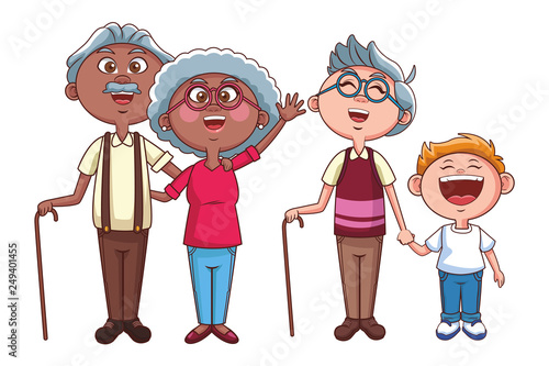grandparents and grandson