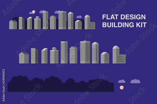 Vektor Flat Design Building Kit