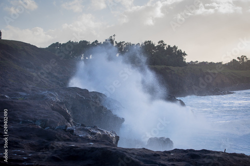 Huge waves on the North Shore of Maui