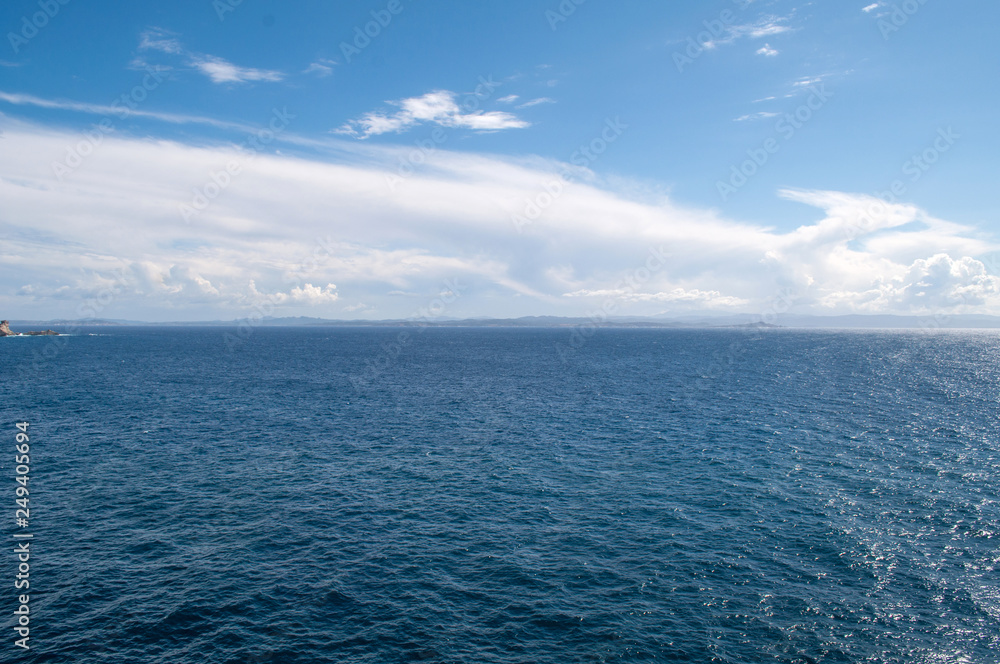 Infinite blue sea and blue sky - Corsica, France