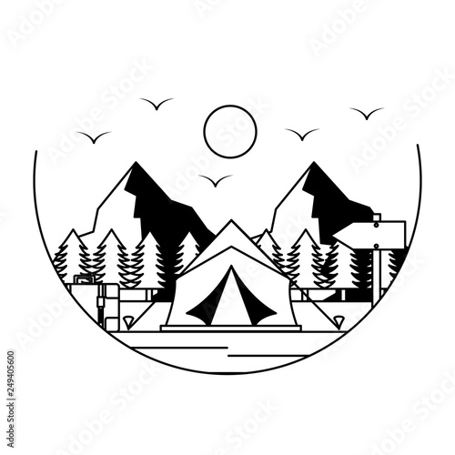 tent camping wanderlust image