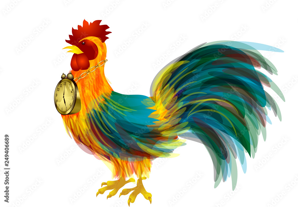 Cock and clock