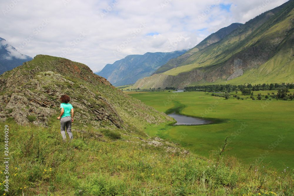Naklejka premium Beautiful mountain view.