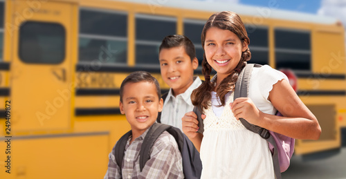 Young Hispanic Girl and Boy...